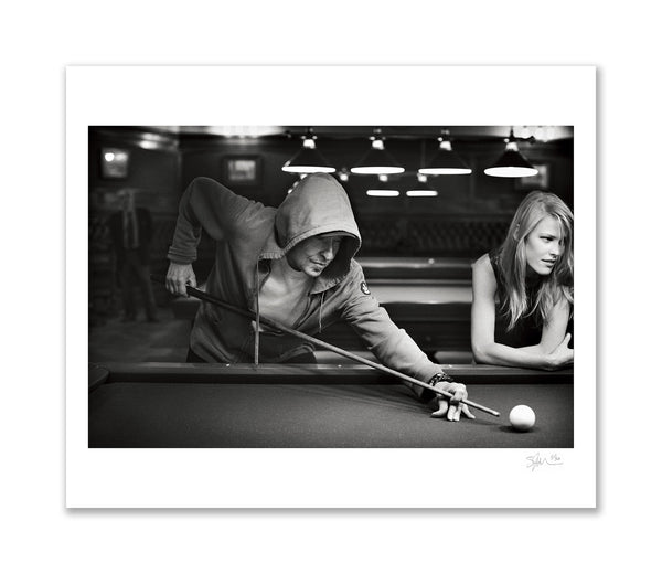 Bob Dylan Playing Pool, Paris, 2009 Archival Pigment Print