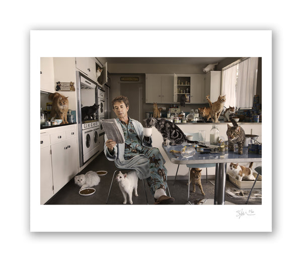 Martin Short with Cats, Beverly Hills, CA, 2012 Archival Pigment Print